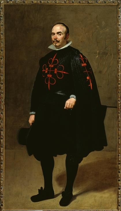 Diego Rodriguez de Silva y Velasquez, Bildnis des Don Pedro de Barberana y Aparregui als Ritter d (Herrenmode,Kunst,Mann,Mode,Barock,Portrait,Adel,Spanische Kunst,Ritterorden,Ganzfigurig,Orden Von Calatrava,Person)