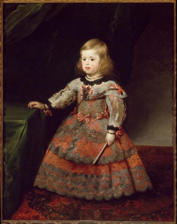 Diego Rodriguez de Silva y Velasquez, Casa de Alba (Geschichte,Kindermode,Kind,Kunst,Mädchen,Barock,Kleinkind,Portrait,Prinzessin,Spanische Kunst,Infantin,Blonde Haare,Ganzfigurig,Person)