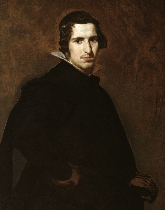 Diego Rodriguez de Silva y Velasquez, Junger spanischer Edelmann (Kunst,Mann,Mensch,Barock,Portrait,Adel,Spanische Kunst,Halbfigur,Junger Mann)