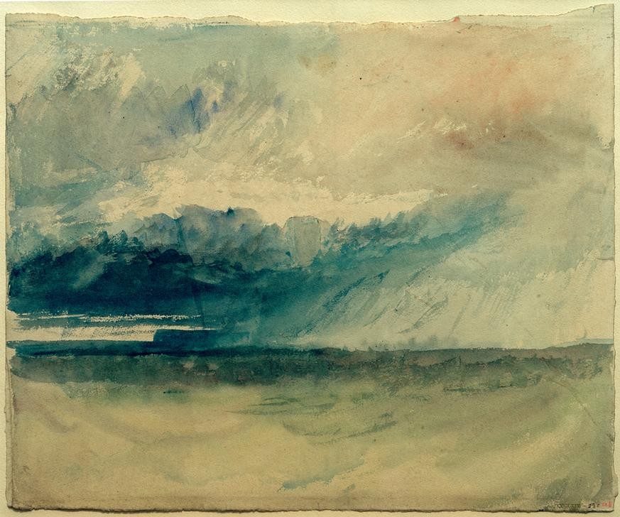 JOSEPH MALLORD WILLIAM TURNER, Cliffs from the Sea (Küste,Kunst,Landschaft,Meer,Englische Kunst,Romantik,Klippe)