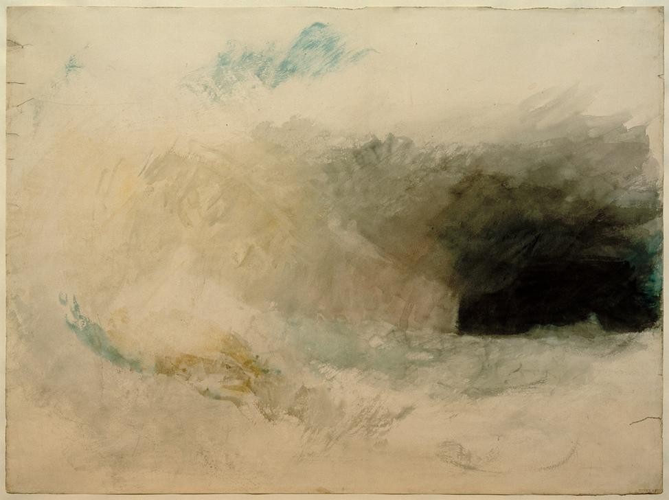 JOSEPH MALLORD WILLIAM TURNER, The Longships Lighthouse, Land's End, from the North-East (Küste,Kunst,Landschaft,Meer,Studie,Englische Kunst,Romantik)