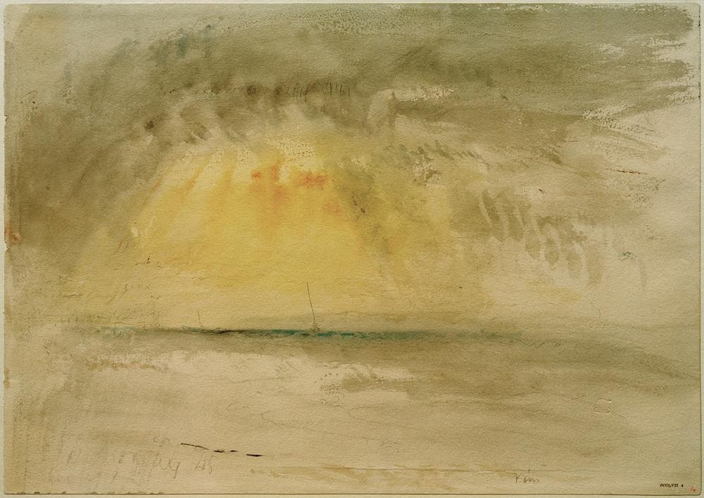 JOSEPH MALLORD WILLIAM TURNER, Wimereux (Himmel (Natur),Küste,Kunst,Landschaft,Meteorologie,Meer,Englische Kunst,Romantik)