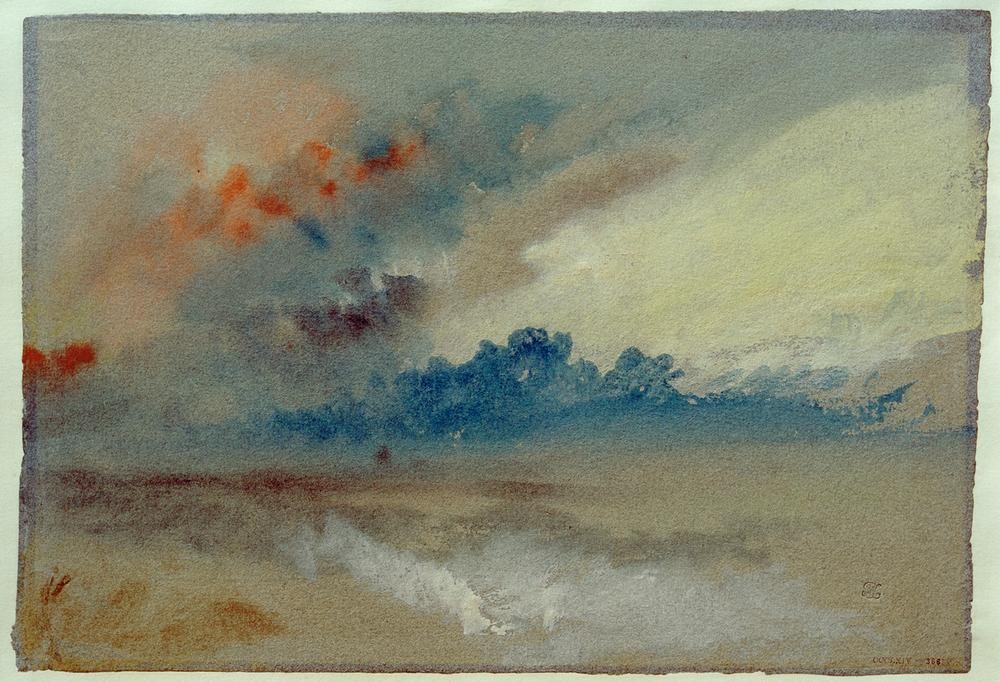 JOSEPH MALLORD WILLIAM TURNER, Study of Clouds (Himmel (Natur),Kunst,Landschaft,Wetter,Wolke,Studie,Englische Kunst,Romantik)