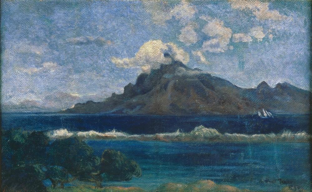 Paul Gauguin, Paysage de Te Vaa (Tahiti) (Insel,Kunst,Landschaft,Meer,Französische Kunst)