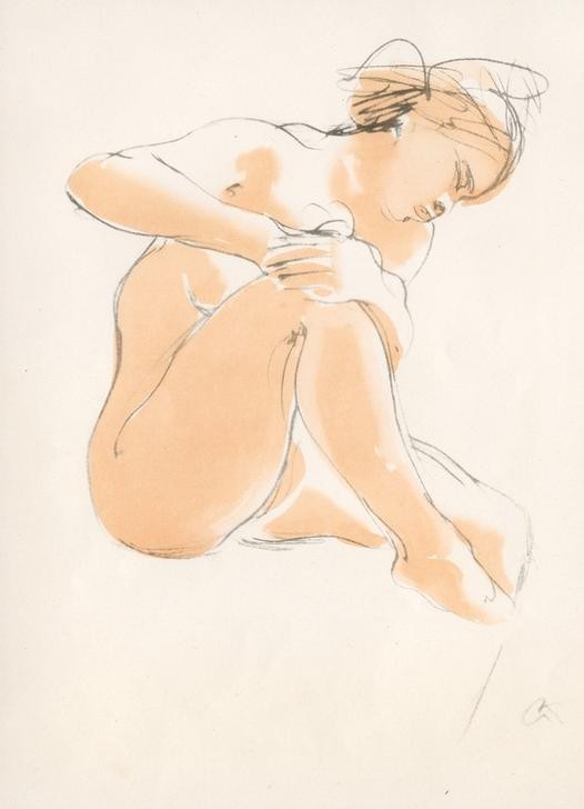 Georg Kolbe, Bewegungsstudie (Deutsche Kunst,Frau,Kunst,Akt,Studie,Aktstudie)