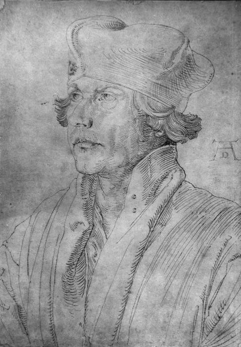 Albrecht Dürer, Matthäus Lang von Wellenburg (Deutsche Kunst,Diplomat,Erzbischof,Kardinal,Kunst,Mann,Renaissance,Diplomatie,Portrait,Brustbild,Person)