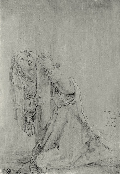 Albrecht Dürer, Magdalena (Christentum,Deutsche Kunst,Kunst,Religion,Renaissance,Neues Testament,Bibel,Kreuzigung,Studie,Passion Christi)