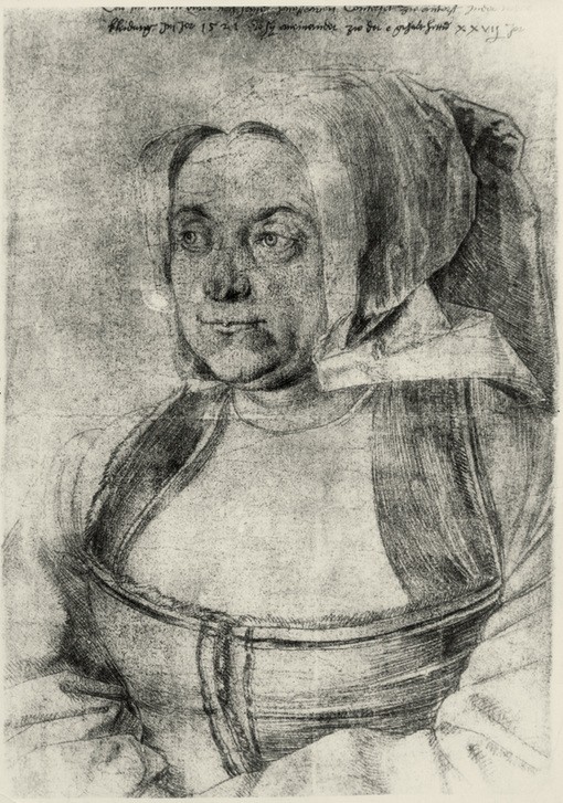 Albrecht Dürer, Agnes Dürer in niederländischer Tracht (Ehefrau,Deutsche Kunst,Frau,Renaissance,Ehefrau Von Berühmten,Portrait,Künstlerfrau,Person)