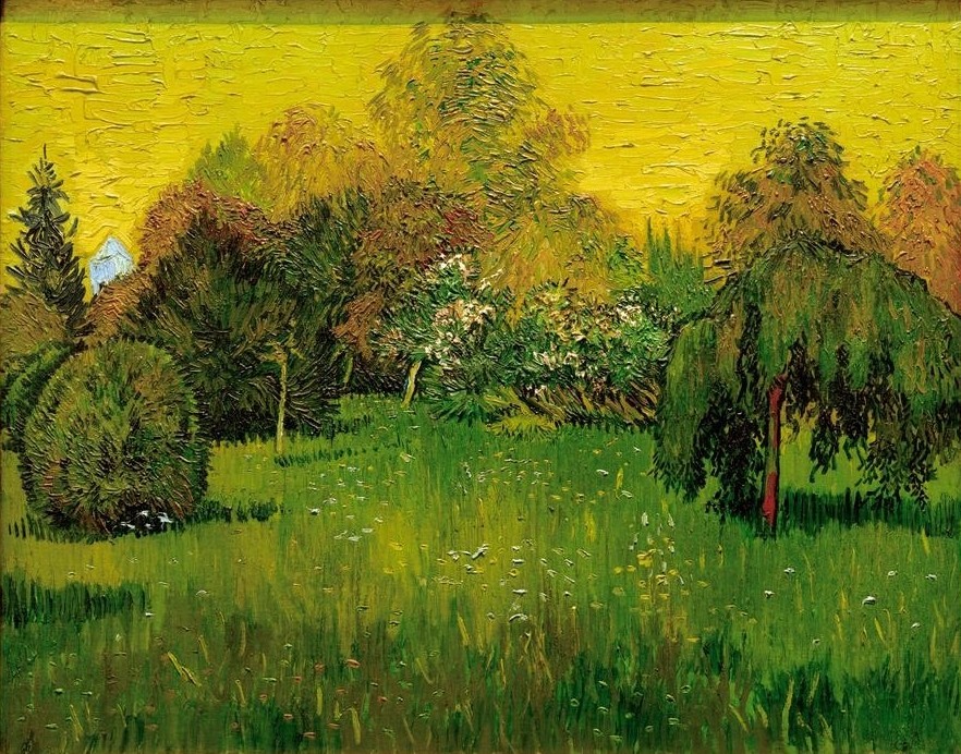 Vincent van Gogh, Der Dichtergarten (Garten Und Park,Jahreszeiten,Kunst,Landschaft,Impressionismus,Niederländische Kunst,Spätsommer,Garten)