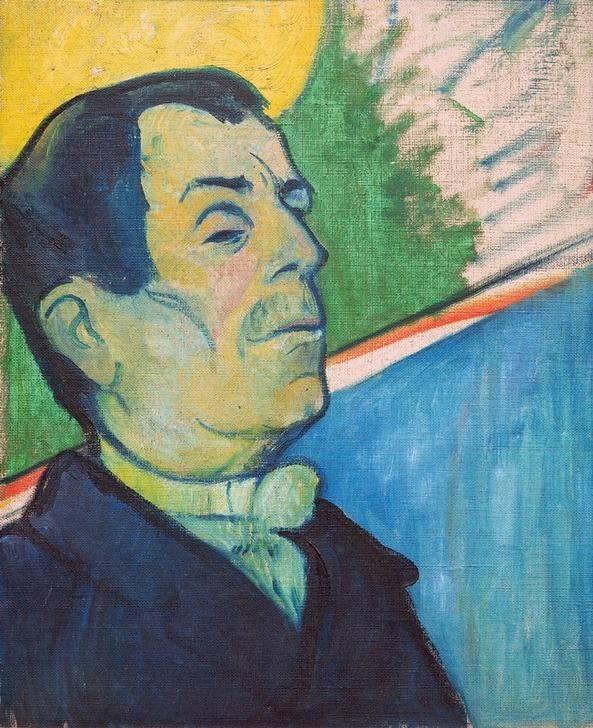 Paul Gauguin, Monsieur Ginoux (Mann,Mensch,Portrait,Französische Kunst,Synthetismus,Brustbild,Arroganz)