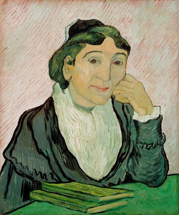 Vincent van Gogh, Die Arlésienne (Buch,Frau,Mensch,Impressionismus,Tisch,Portrait,Niederländische Kunst,Kopf Stützen,Land Und Leute)