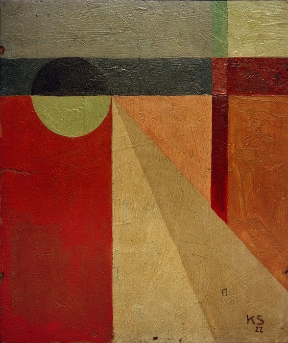 Kurt Schwitters, Abstraktion 45 / Kugelkleid (Deutsche Kunst,Kunst,Abstrakte Kunst,Abstraktion)