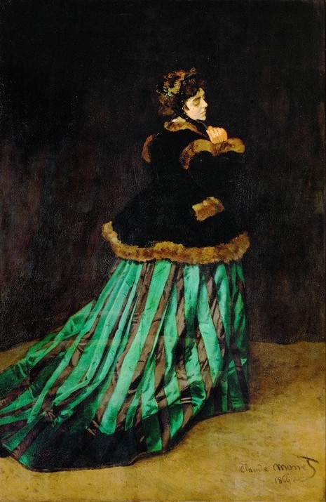 Claude Monet, Camille (Damenmode,Frau,Kunst,Maler (Künstler),Mode,Impressionismus,Ehefrau Von Berühmten,Portrait,Künstlerfrau,Rückenfigur,Französische Kunst,Kleidung (Allgemein),Kopf,Ganzfigurig,Person)