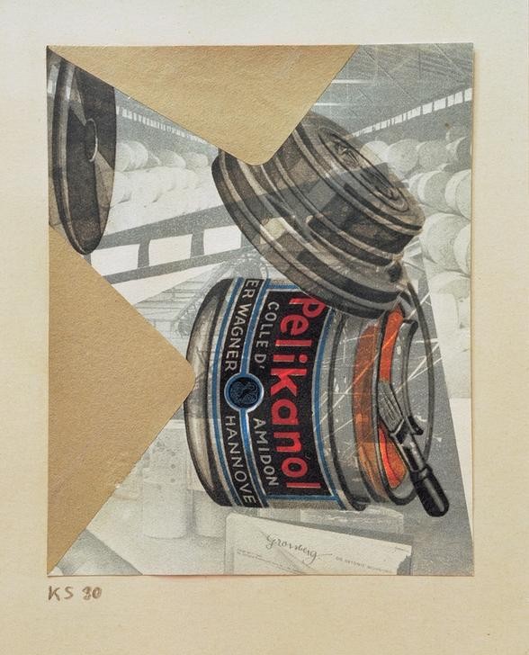 Kurt Schwitters, Ohne Titel (Pelikanol) (Dadaismus,Deutsche Kunst,Kunst,Klebstoff)