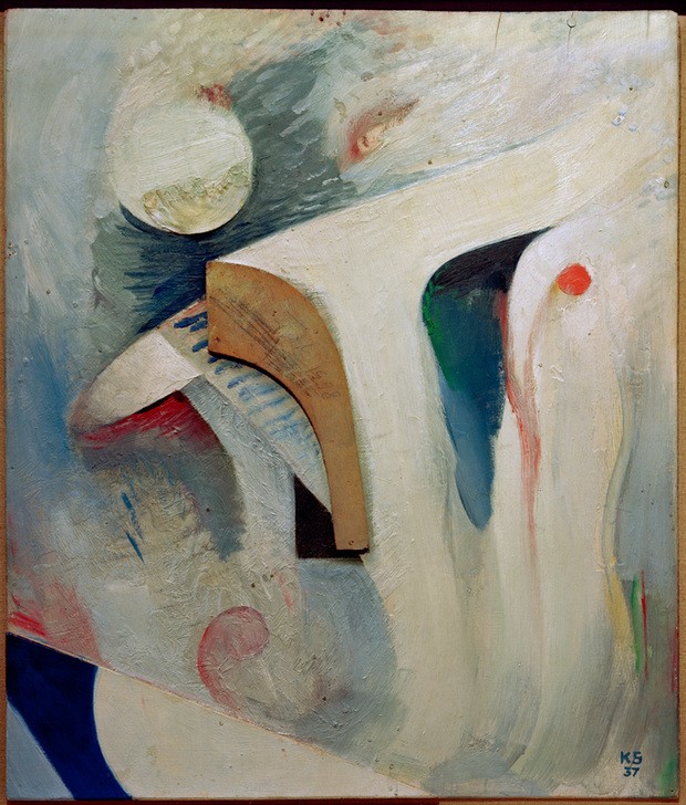 Kurt Schwitters, Ohne Titel (Fjord) (Dadaismus,Deutsche Kunst,Kunst,Abstrakte Kunst)
