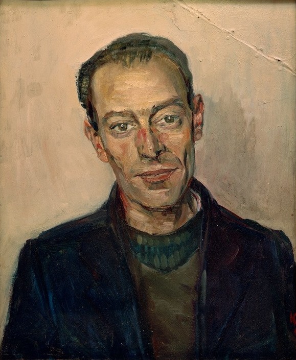 Kurt Schwitters, Herrenbildnis (Deutsche Kunst,Mann,Mensch,Portrait,Brustbild)