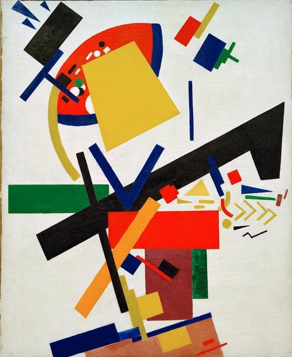 Kasimir Malewitsch, Suprematismus (Geometrie,Kunst,Sowjetische Kunst,Abstrakte Kunst,Russische Kunst,Suprematismus,Ukrainische Kunst,Abstraktion,Viereck,Rechteck,Form,Farbigkeit,Farbe)