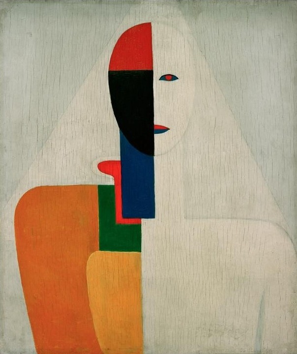 Kasimir Malewitsch, Weiblicher Torso (Frau,Mensch,Sowjetische Kunst,Portrait,Russische Kunst,Ukrainische Kunst,Abstraktion)