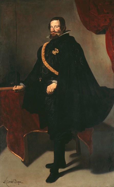 Diego Rodriguez de Silva y Velasquez, Herzog von Olivares (Geschichte,Herrenmode,Kette (Schmuck),Kunst,Mann,Mode,Politiker,Barock,Portrait,Spanische Kunst,Ordenskette,Ganzfigurig,Person)