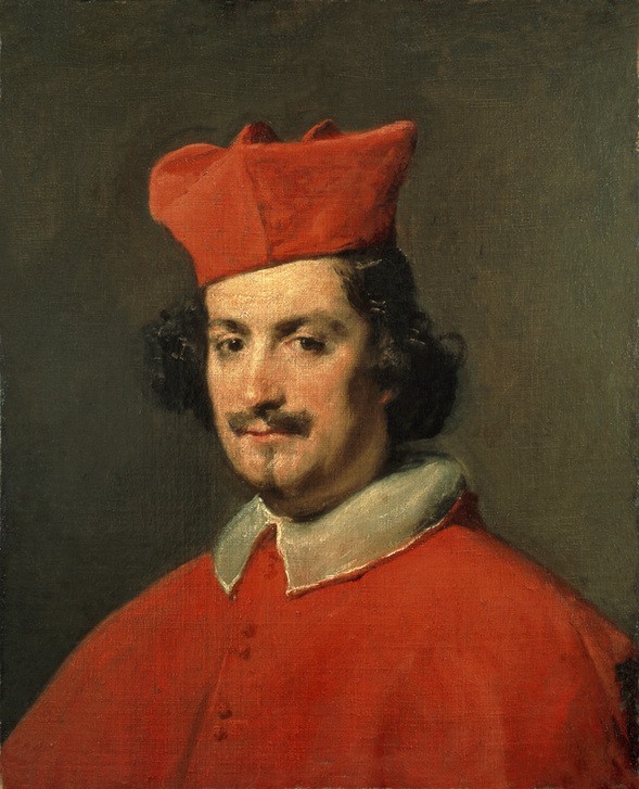 Diego Rodriguez de Silva y Velasquez, Bildnis des Kardinals Astalli (Pamphili) (Kardinal,Katholische Kirche,Kirche,Kunst,Barock,Klerus,Portrait,Spanische Kunst,Kurie,Brustbild,Person)