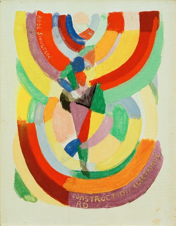 Robert Delaunay, Robe simultanée (Abstrakte Kunst,Simultanbild,Französische Kunst,Orphismus,Farbe)