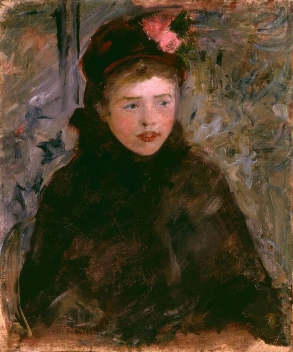 Mary Cassatt, La jeune femme à la toque (Damenhut,Kind,Kunst,Mensch,Impressionismus,Portrait,Amerikanische Kunst,Us-Amerikanische Kunst,Junge Frau,Halbfigur)