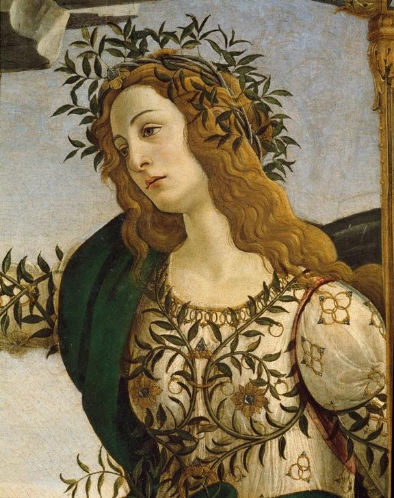 Sandro Botticelli, Minerva bändigt den Kentauren  (Göttin, Minerva, Lorbeerkranz, Mythologie, Renaissance, Klassiker, Schlafzimmer, Wohnzimmer, Wunschgröße, Ausschnitt, Detail, bunt)