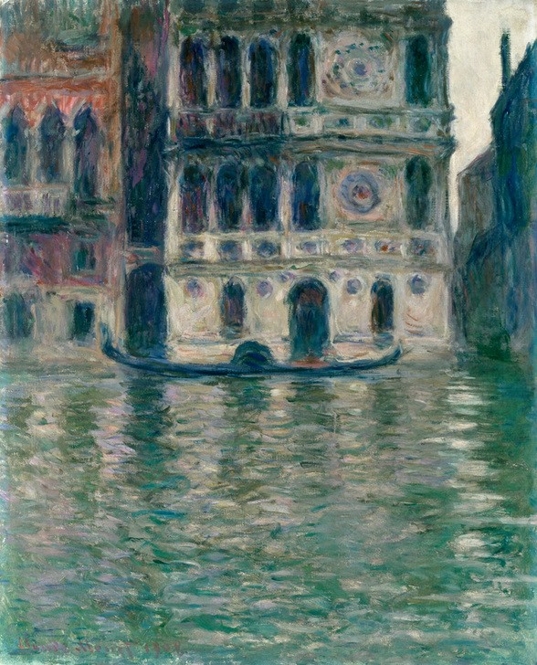 Claude Monet, Le Palais Dario, Venise (Geographie,Kunst,Impressionismus,Architekturdarstellung,Französische Kunst,Topographie,Palazzo)