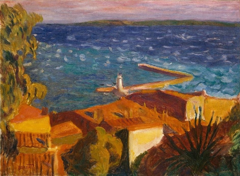 Pierre Bonnard, Petit port mediterranéen (Hafen,Küste,Kunst,Landschaft,Meer,Französische Kunst,Nabis)