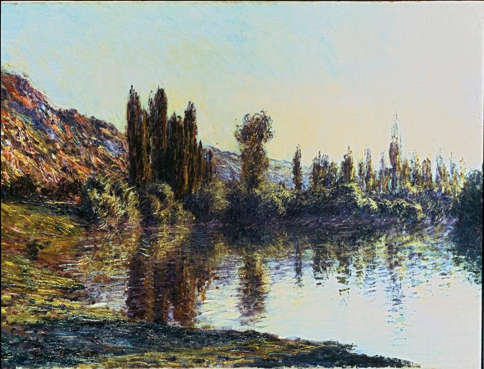 Claude Monet, La Seine à Vétheuil (Gewässer,Kunst,Landschaft,Impressionismus,Fluss,Französische Kunst)