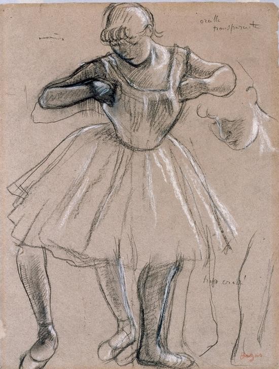 Edgar Degas, Danseuse debout (Ballett,Frau,Kunst,Musik,Tänzerin,Tanz,Französische Kunst,Ganzfigurig,Tutu (Ballett))