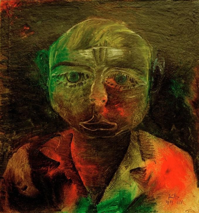 Paul Klee, Junger Proletarier (Arbeiter,Deutsche Kunst,Mann,Volkskunde,Portrait,Proletariat,Schweizerische Kunst,Brustbild,Junger Mann)