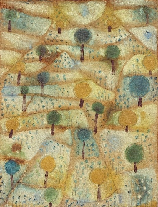 Paul Klee, Kleine rhythmische Landschaft (Bauhaus,Kunst,Landschaft,Schweizerische Kunst,Abstraktion,Rhythmik)
