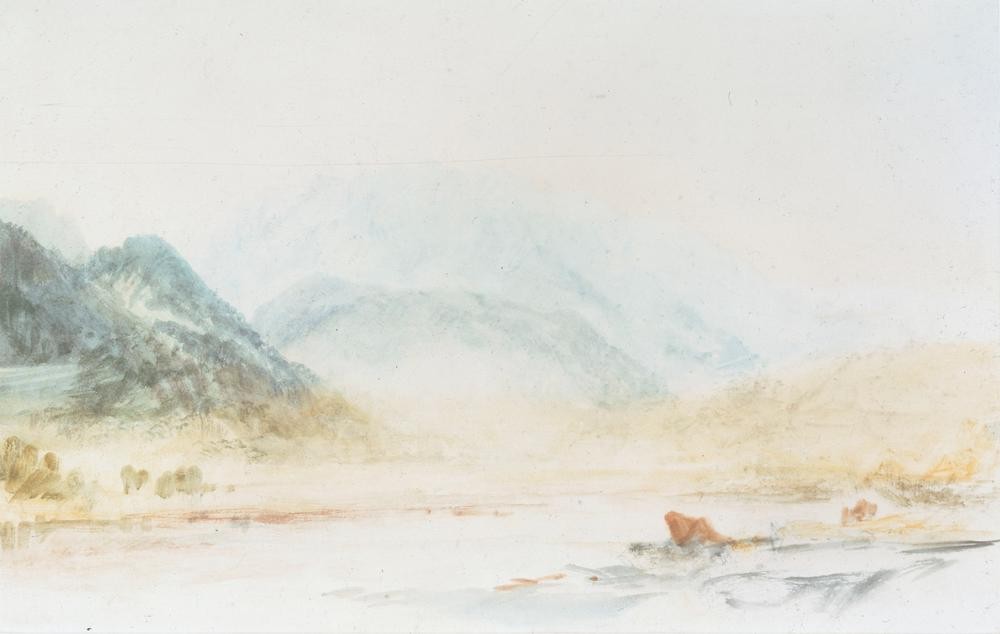 JOSEPH MALLORD WILLIAM TURNER, The Wetterhorn from near Rosenlaui (Gebirge,Geographie,Kunst,Landschaft,Gletscher,Englische Kunst,Romantik,Topographie)