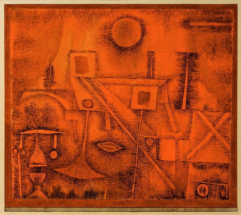 Paul Klee, landschaftlich-physiognomisch (Bauhaus,Deutsche Kunst,Kunst,Landschaft,Abstrakte Kunst,Physiognomik,Schweizerische Kunst,Anthropologie,Abstraktion,Naturverbundenheit,Gesichtsform)