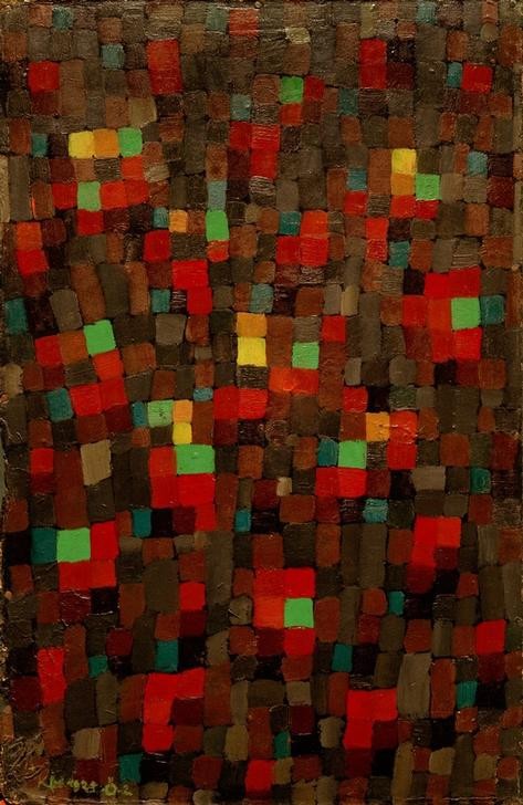 Paul Klee, Wie ein Glasfenster (Bauhaus,Deutsche Kunst,Geometrie,Abstrakte Kunst,Schweizerische Kunst,Glasfenster,Abstraktion,Viereck,Farbe)