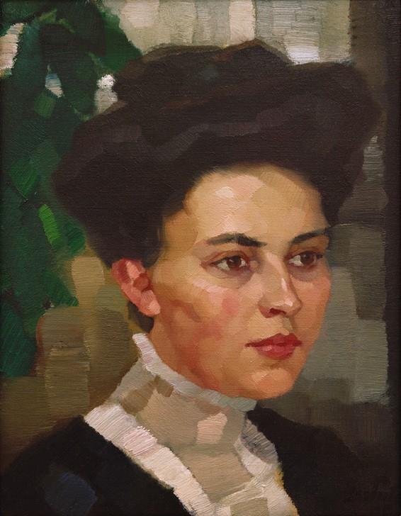Leo Putz, Gusti Bennat  (Persönlichkeiten, Portrait, Dame. Bürgerlich, Wunschgröße, Impressionismus, Klassische Moderne, Wohnzimmer,)