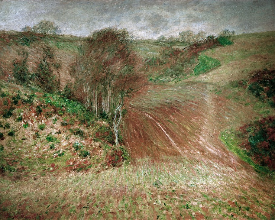 Claude Monet, Winterlandschaft bei Etretat (Jahreszeiten,Kunst,Landschaft,Winter,Impressionismus,Französische Kunst)