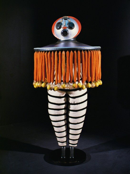 Oskar Schlemmer, Entwurf für eine Figurine des Triadischen Balletts (Ballett,Bauhaus,Modell,Tänzer,Tanz,Statuette)