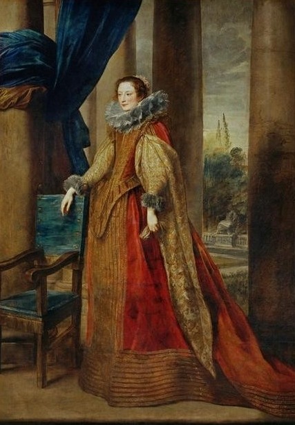 Anthonis van Dyck, Marchesa Geronima Spinola (Portrait, Ganzkörper, Dame, Adel, Reichtum, Damenmode, Eleganz, Kragen, Prunk, Persönlichkeiten, Barock, Klassiker, Wunschgröße, Wohnzimmer)