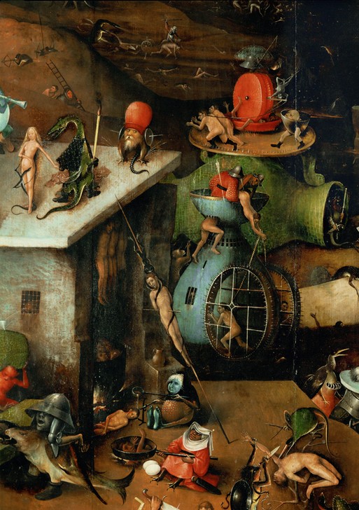 Hieronymus Bosch, The Last Judgment (Christentum,Religion,Renaissance,Akt,Triptychon,Dämon,Antichrist,Teufel,Jüngstes Gericht,Hölle,Apokalypse,Satan)