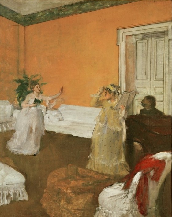 Edgar Degas, The song rehearsal (Musiker,Musik,Pädagogik,Sänger,Impressionismus,Instrument,Unterricht,Probe)