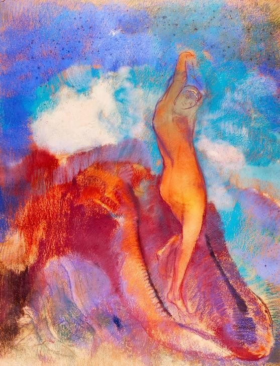 Odilon Redon, Birth of Venus (Geburt,Symbolismus,Akt,Göttin)