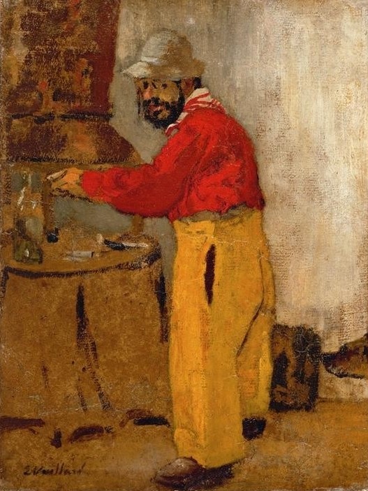 Henri de Toulouse-Lautrec, Henri de Toulouse-Lautrec, a Villeneuve sur Yonne, chez les Natansons (Impressionismus,Portrait,Kleidung (Allgemein),Fin De Siecle,Nabis)
