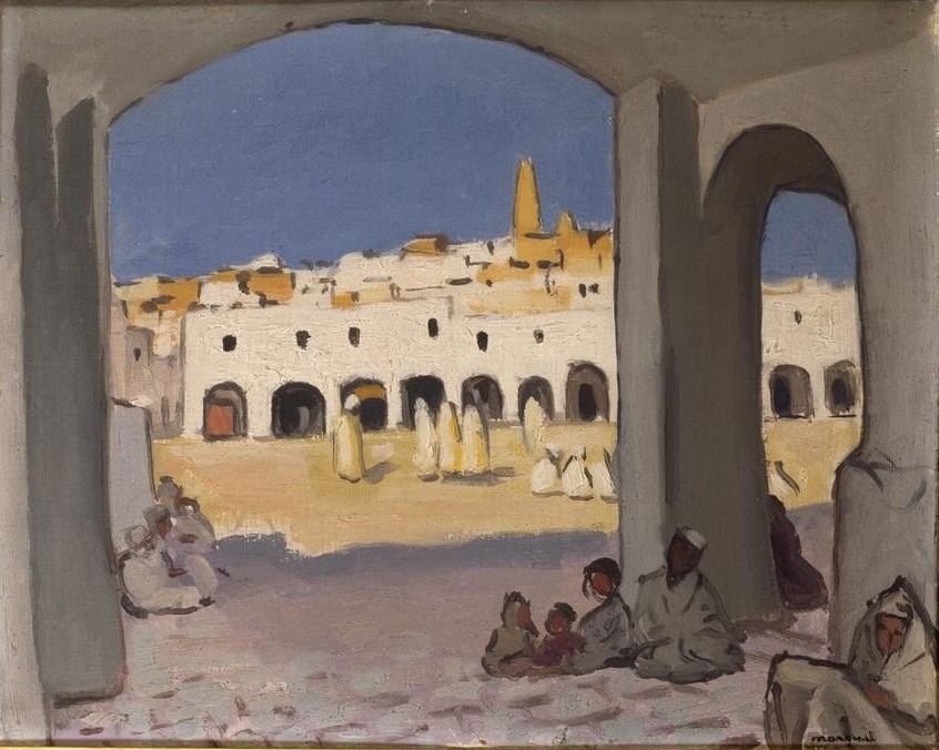 Albert Marquet, Ghardaia (Kunst,Marktplatz,Völkerkunde,Orientalismus,Vedute,Architekturdarstellung,Französische Kunst)