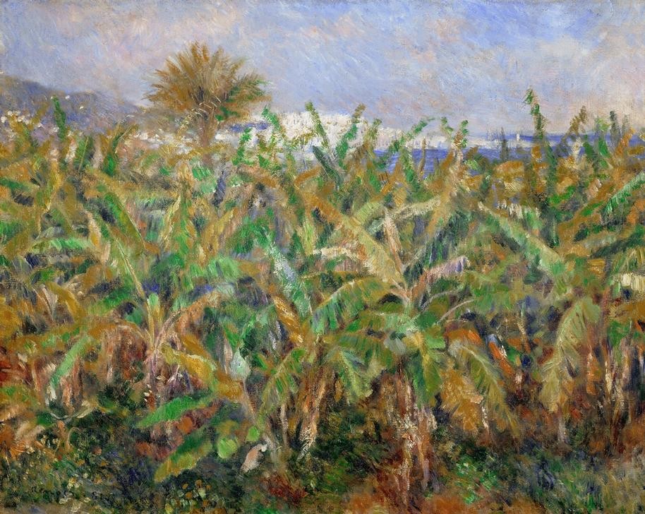 Pierre-Auguste Renoir, Champ de bananiers (Banane,Früchte,Impressionismus,Landwirtschaft)
