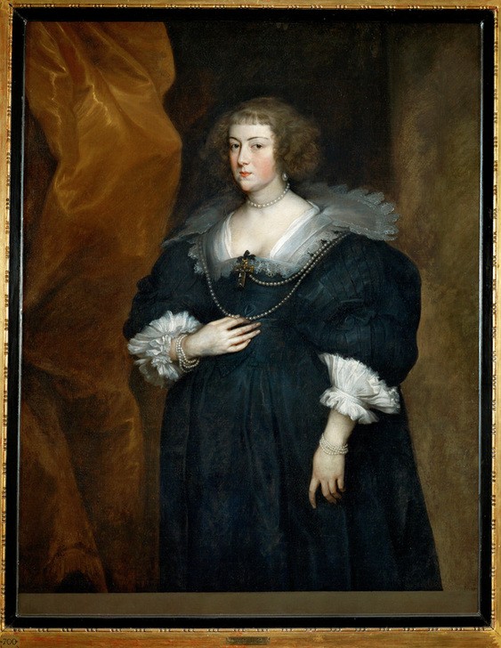 Anthonis van Dyck, Portrait of a woman (Portrait, Dame, Bürgertum, Damenmode, Eleganz, Schmuck, Perlenkette, Spitzenkragen, Prunk, Persönlichkeiten, Barock, Klassiker, Wunschgröße, Wohnzimmer)