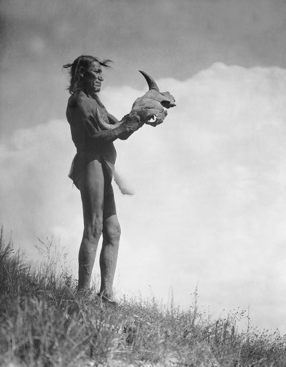 Edward S. Curtis, Unbekannt (BÜFFEL, KULT, RELIGION, VÖLKERKUNDE, WILDER WESTEN, NATURRELIGION, INDIANER, SCHÄDEL, PLAINSINDIANER, DAKOTA (INDIANER))
