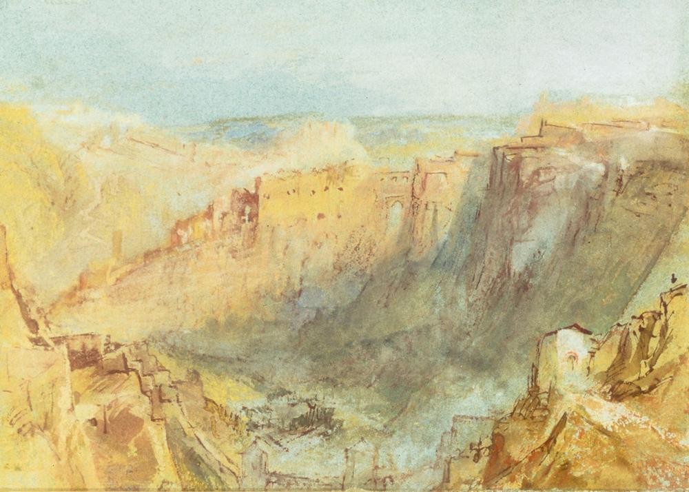JOSEPH MALLORD WILLIAM TURNER, Luxembourg from the North (Geographie,Kunst,Vedute,Stadtansicht,Englische Kunst,Romantik,Topographie)
