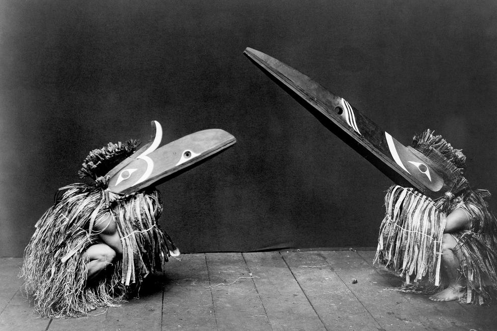 Edward S. Curtis, Unbekannt (KULT, TANZ, VÖLKERKUNDE, WILDER WESTEN, NATURRELIGION, NATURVÖLKER, INDIANER, KWAKIUTL, RITUAL, MASKE (GEGENSTAND))